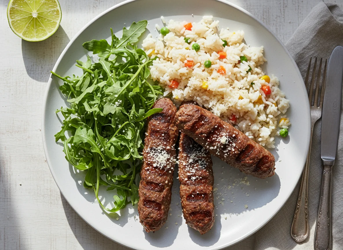 Kafta com Arroz e Rúcula photo