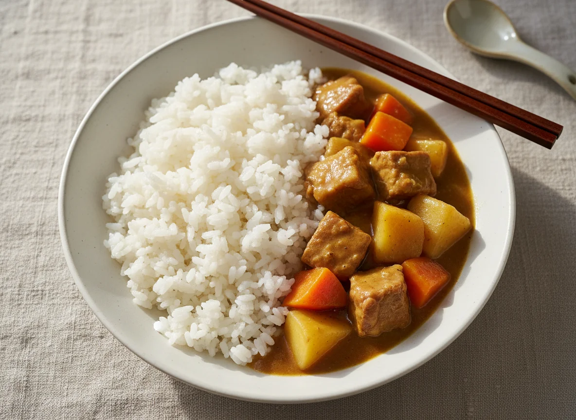 Karê de Porco com Arroz Branco photo