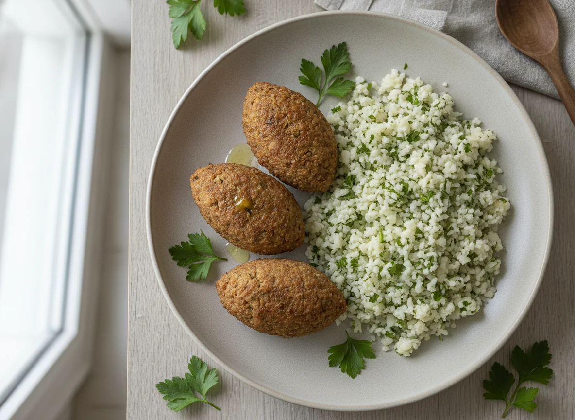 Kibe com Arroz de Couve-flor photo