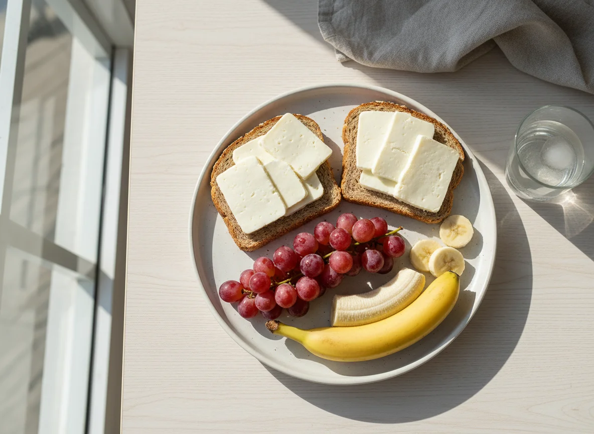 Lanche com frutas photo