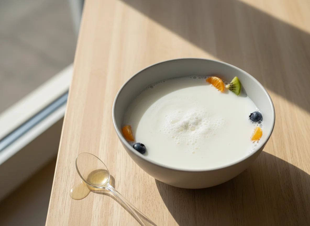 Leite Desnatado com Vitaminas e Minerais photo