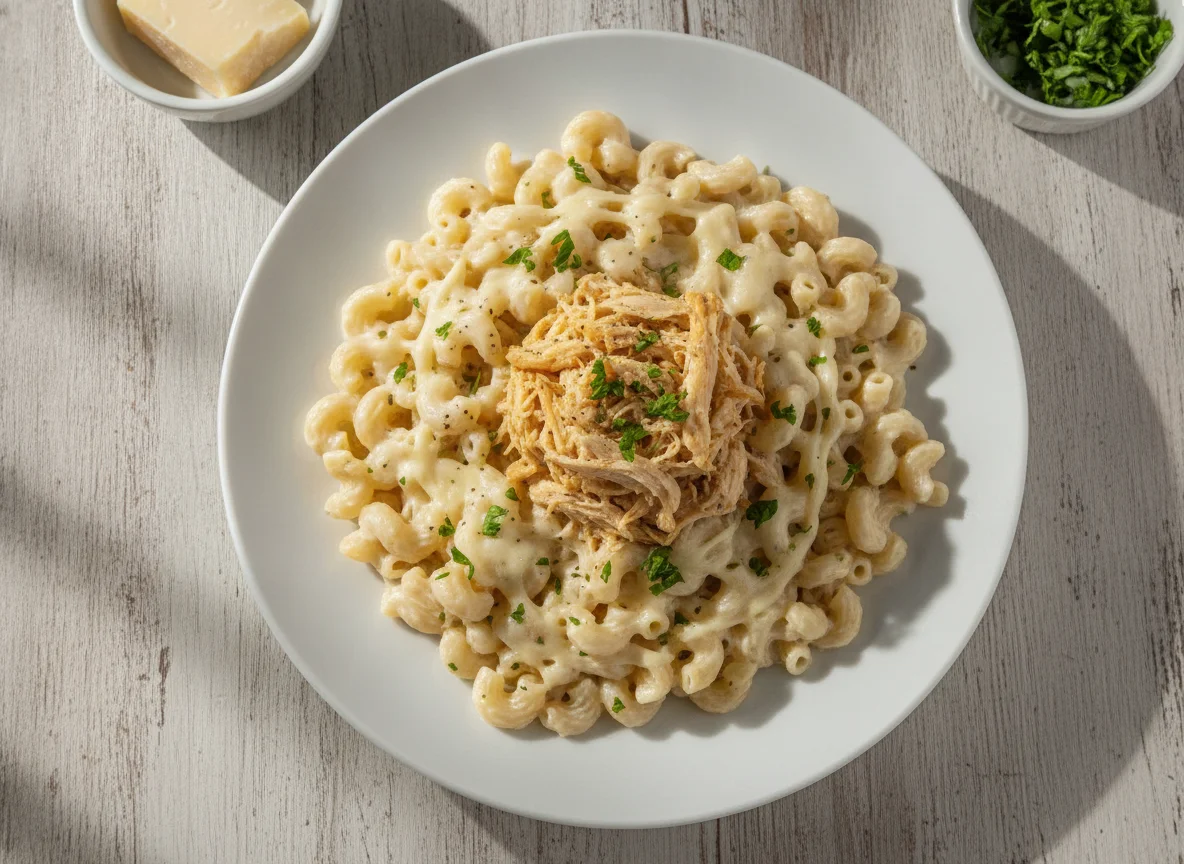 Mac Alfredo com Frango photo