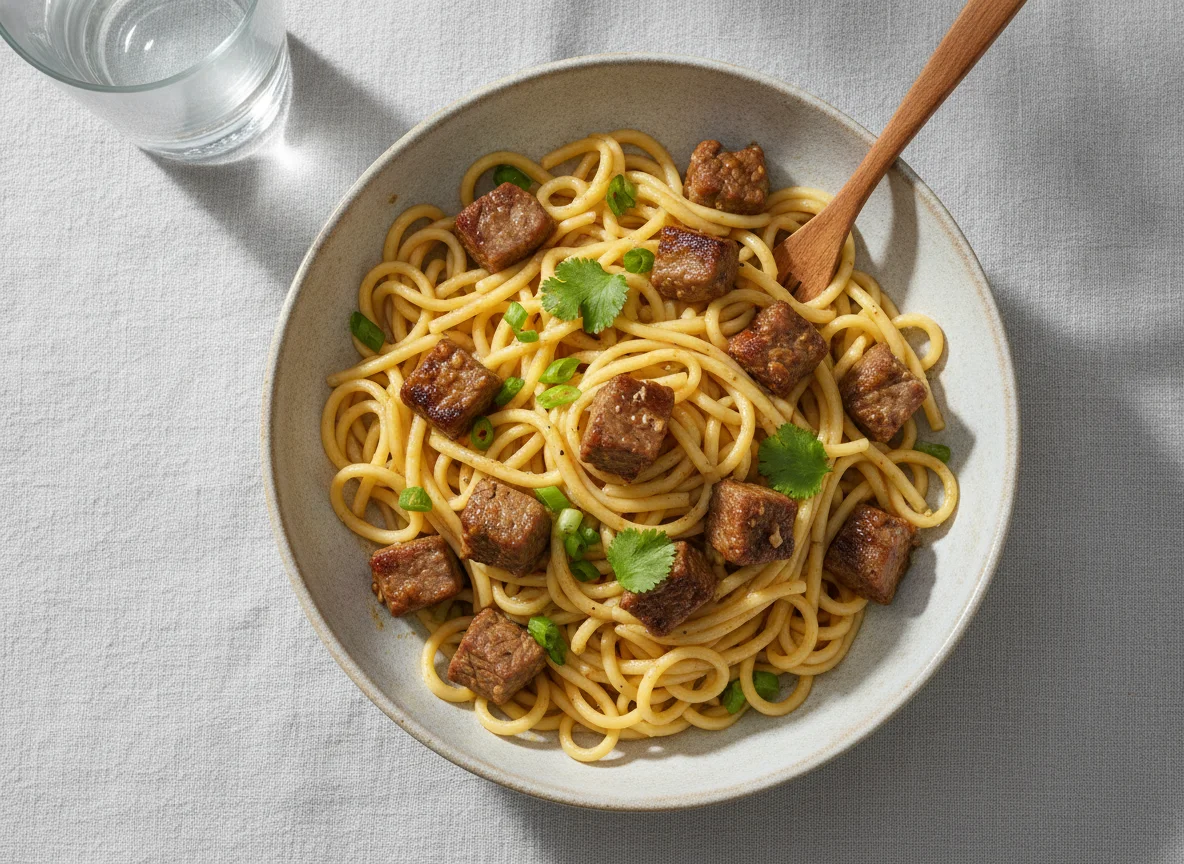 Macarrão com Carne Bovina photo