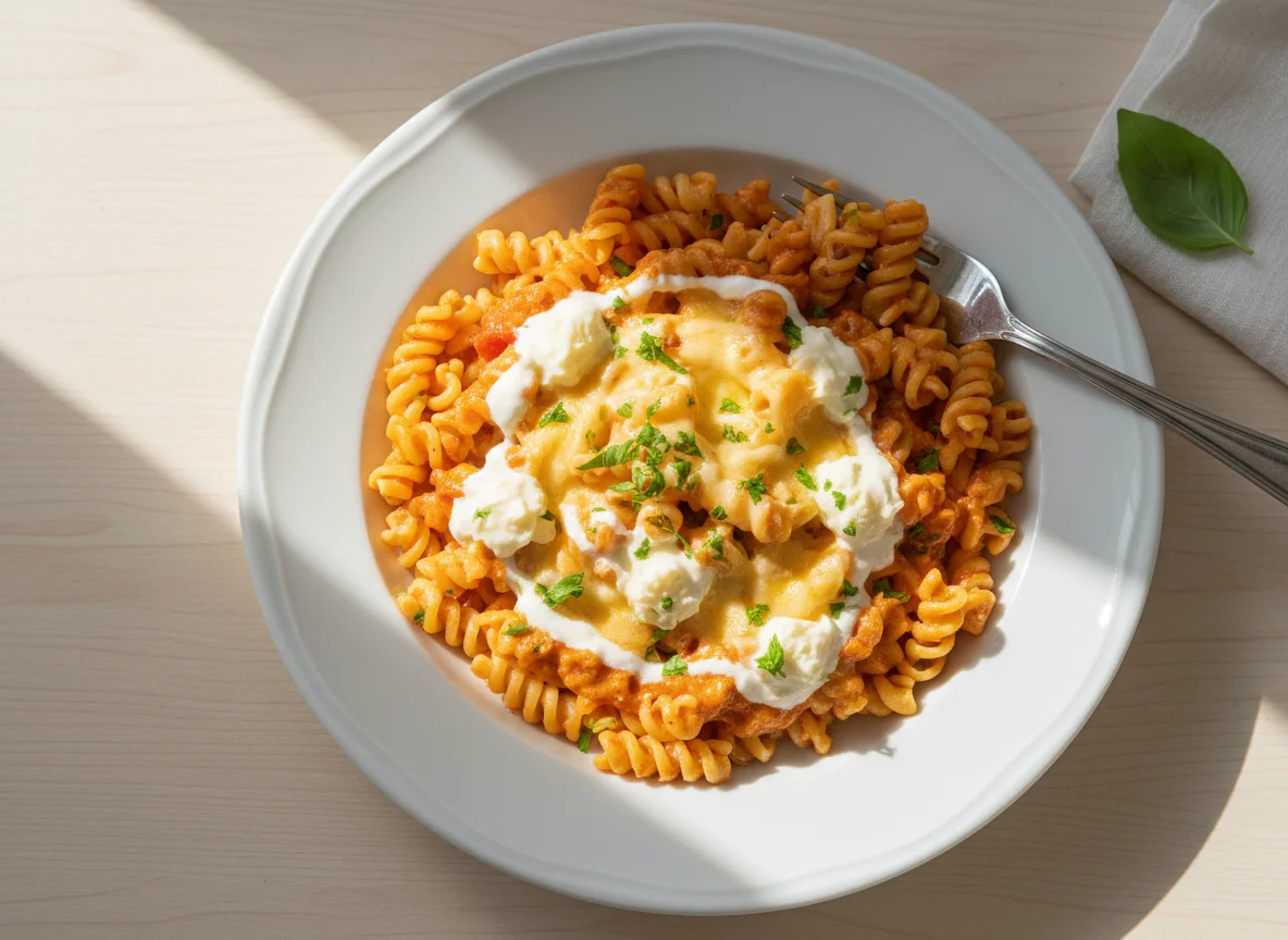 Macarrão com Molho Cremoso e Queijo photo