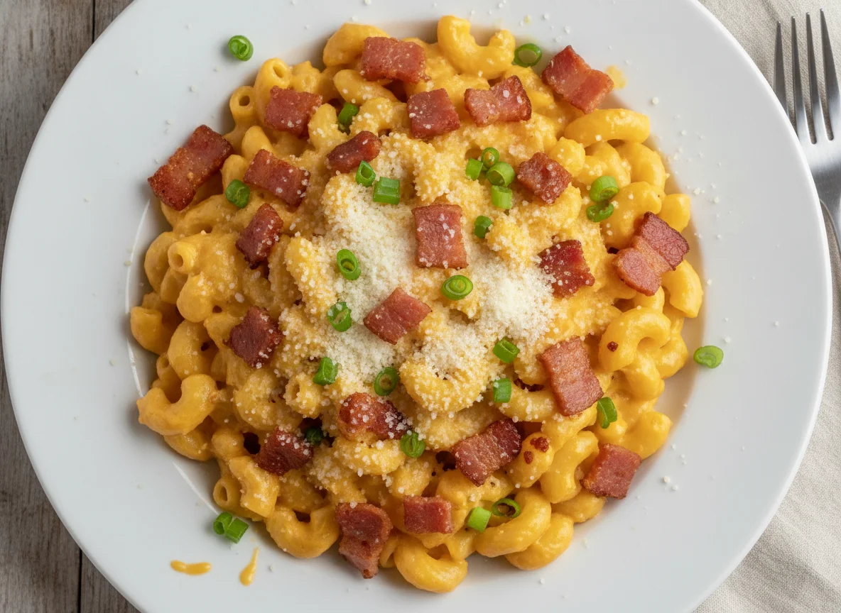 Macarrão com Queijo e Bacon photo