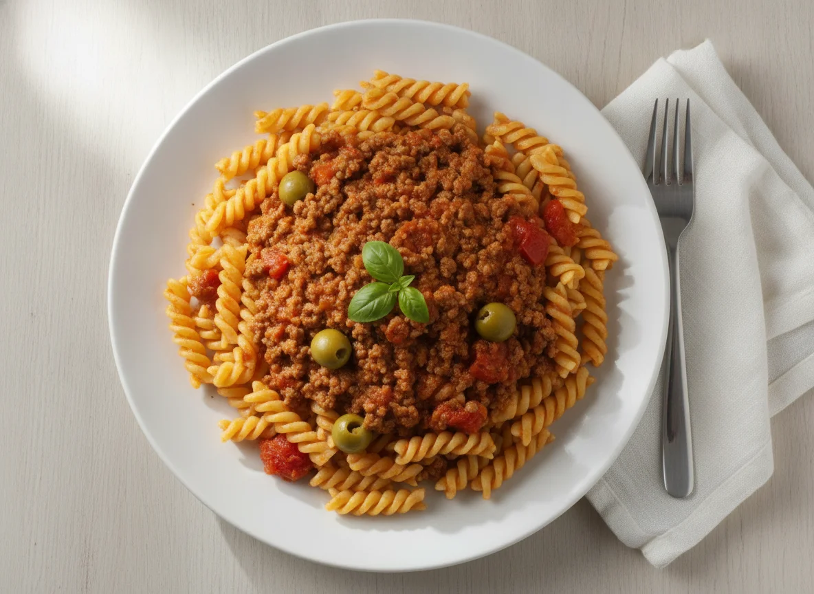 Macarrão Fusilli à Bolonhesa photo