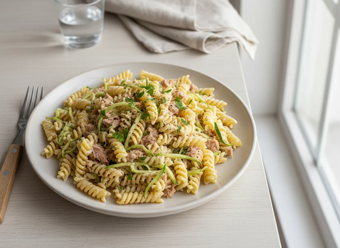 Macarrão Fusilli com Atum e Abobrinha photo
