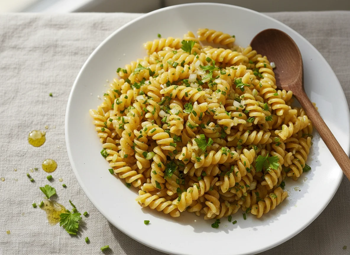 Macarrão Fusilli com Ervas photo