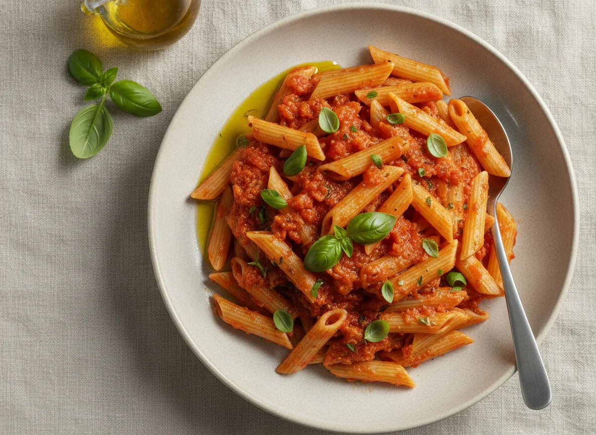 Macarrão Penne ao Molho de Tomate photo