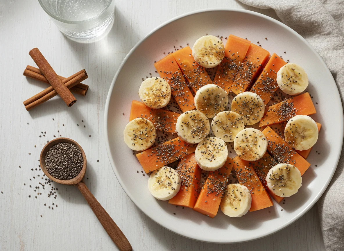 Mamão e Banana com Chia e Canela photo