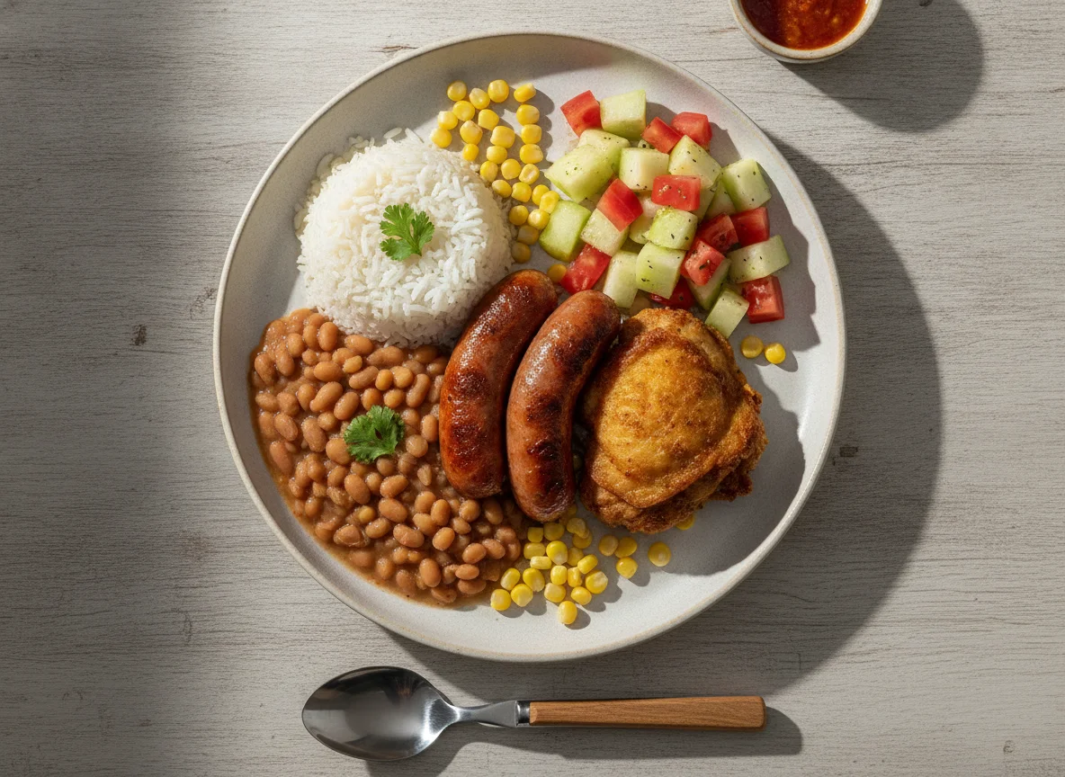 Marmita Brasileira com Linguiça e Frango photo