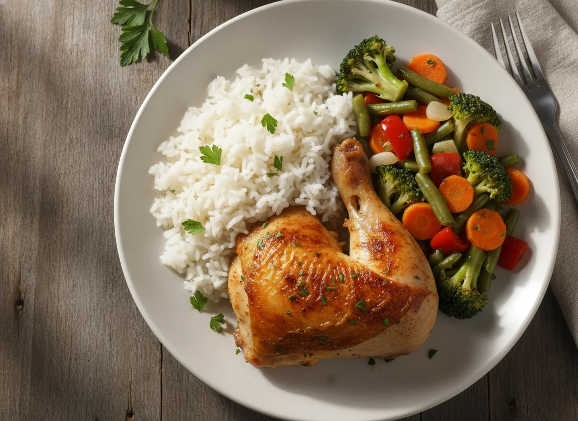 Marmita com frango e vegetais photo