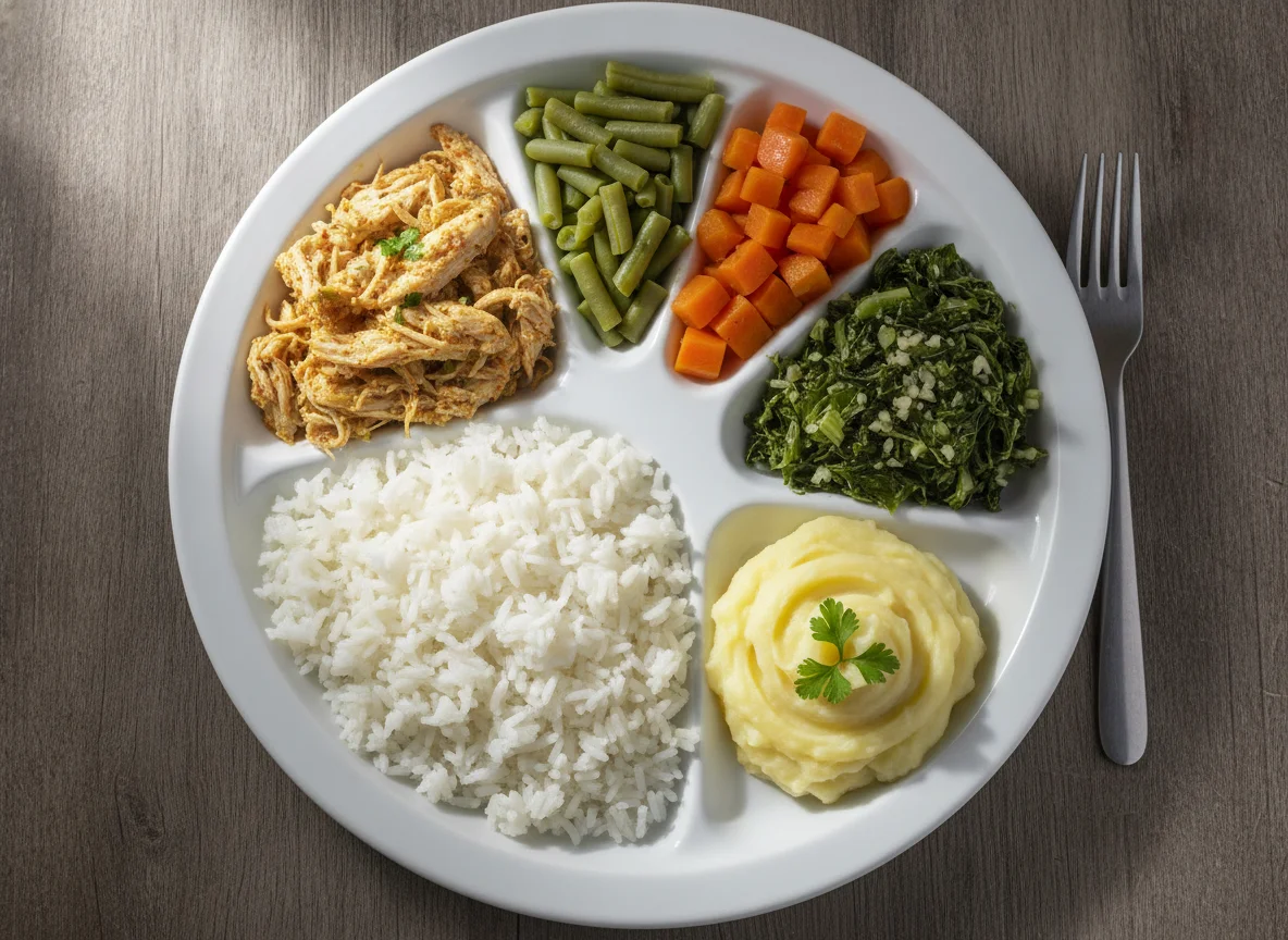 Marmita de Arroz com Frango Desfiado e Legumes photo