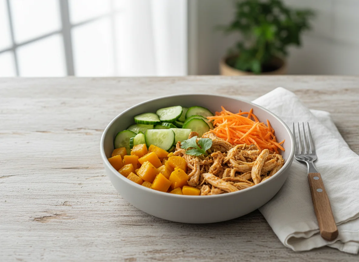 Marmita de frango com legumes photo