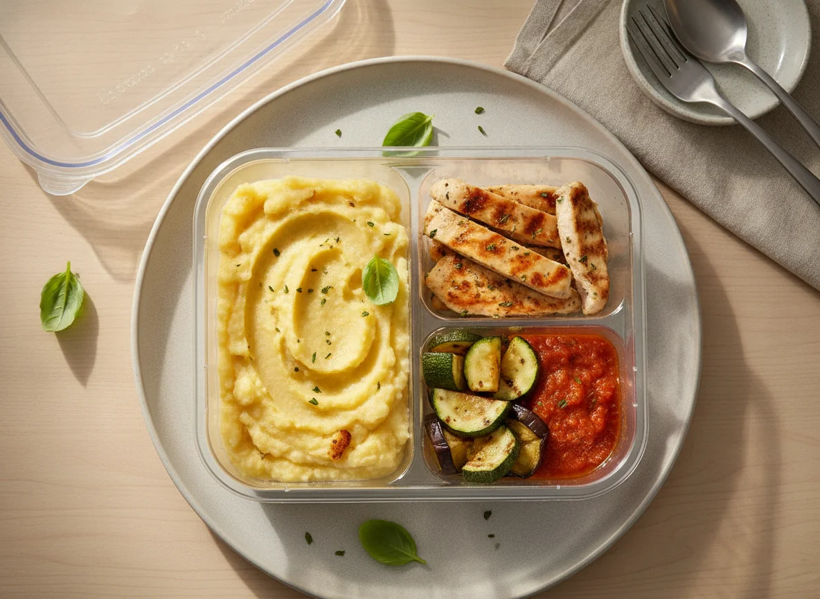 Marmita Fit de Mandioquinha com Frango photo