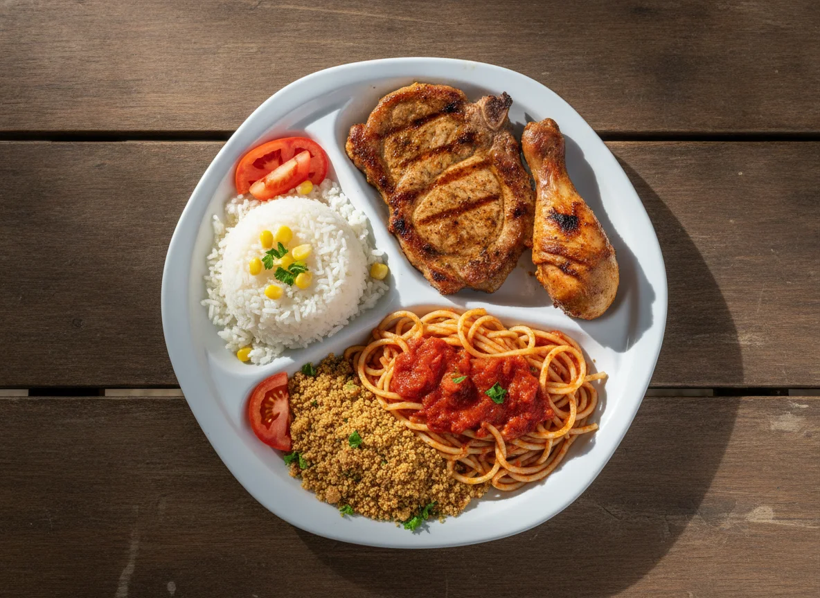 Marmitex Brasileira com Churrasco photo