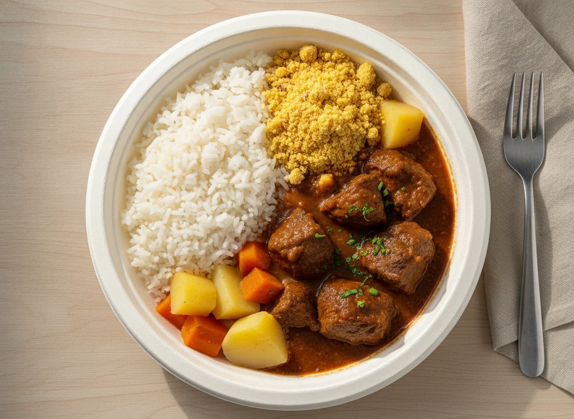 Marmitex de Carne de Panela com Farofa photo