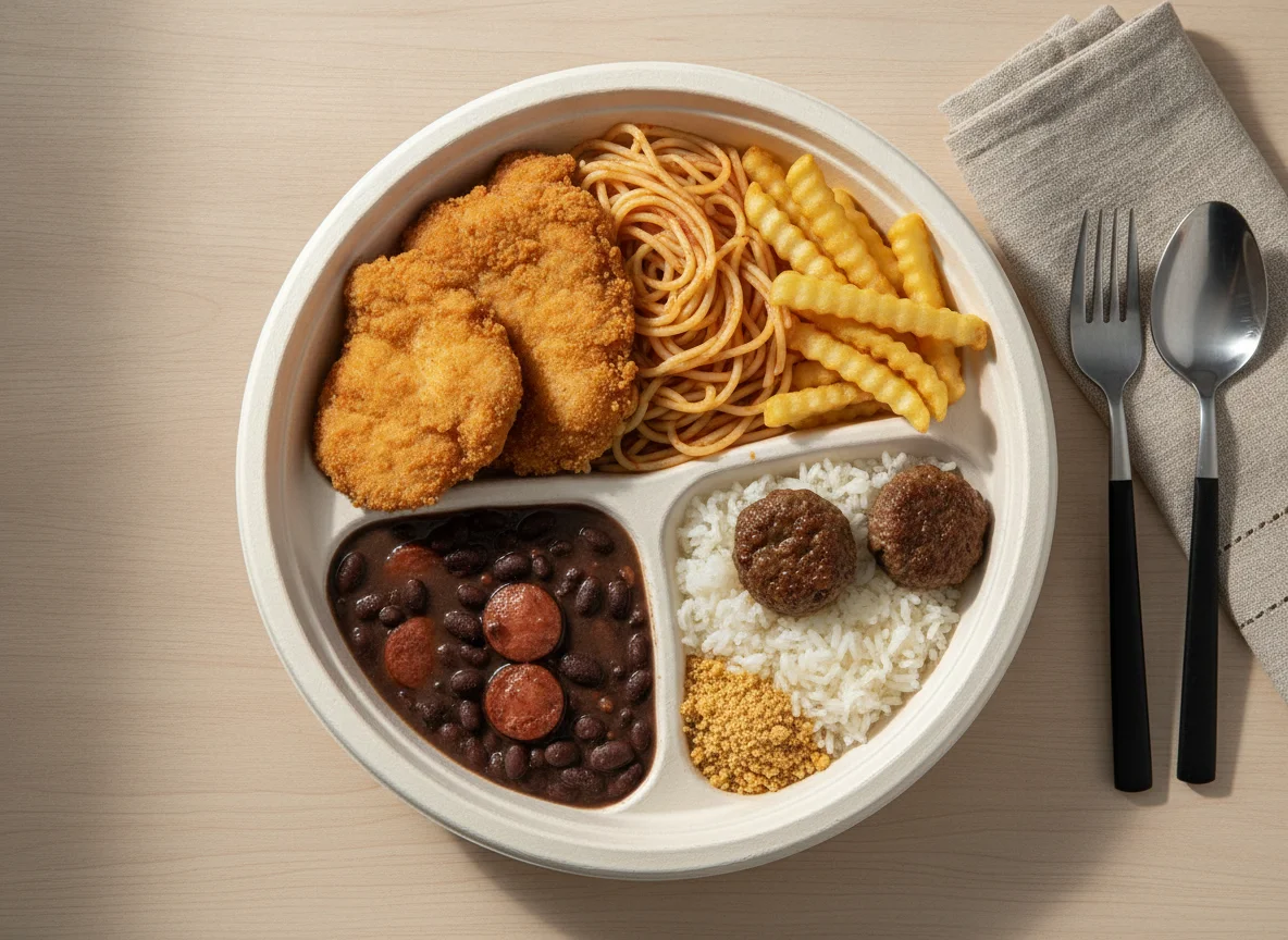 Marmitex Executiva com Frango e Macarrão photo