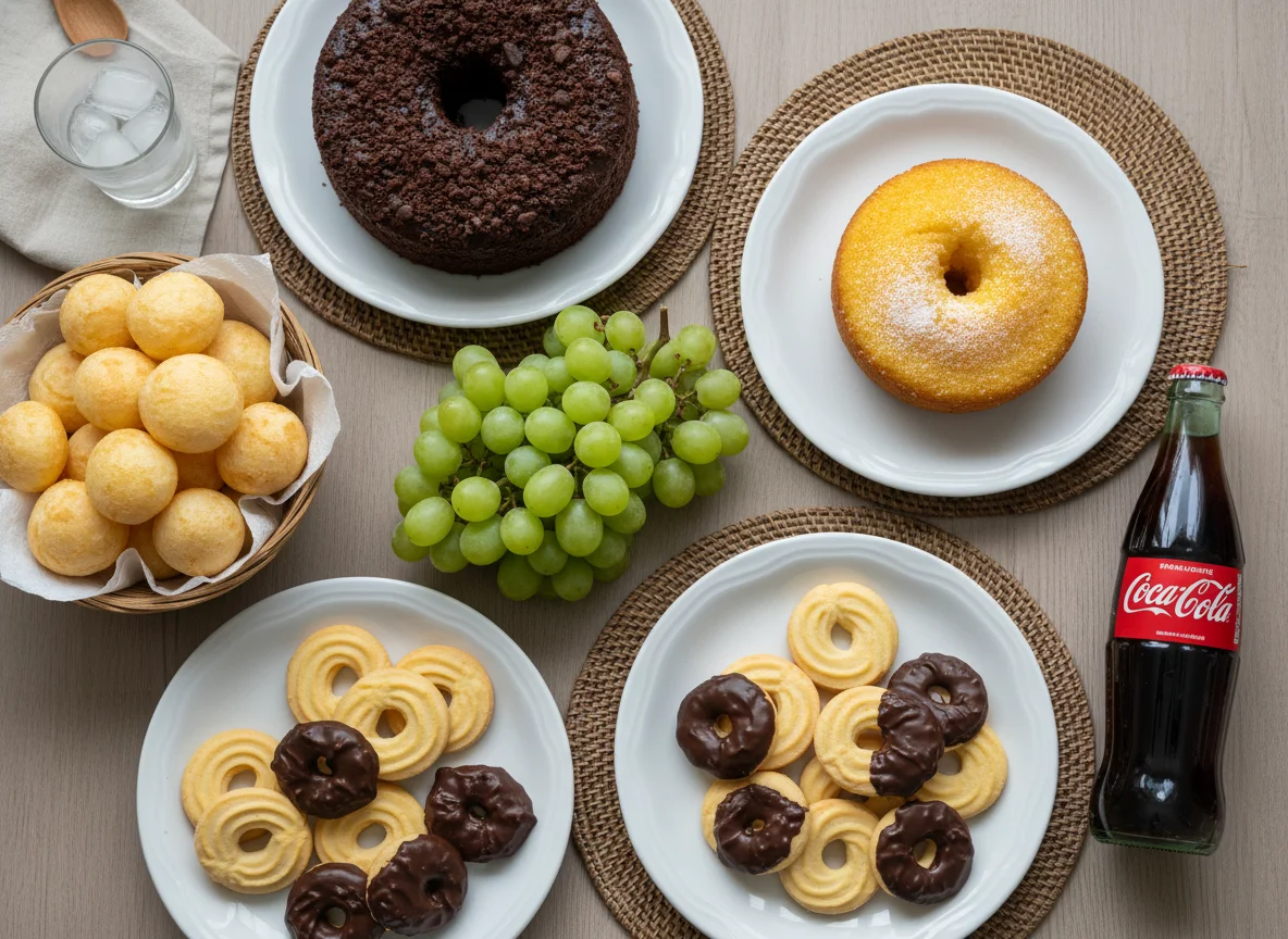 Mesa de lanches variados photo