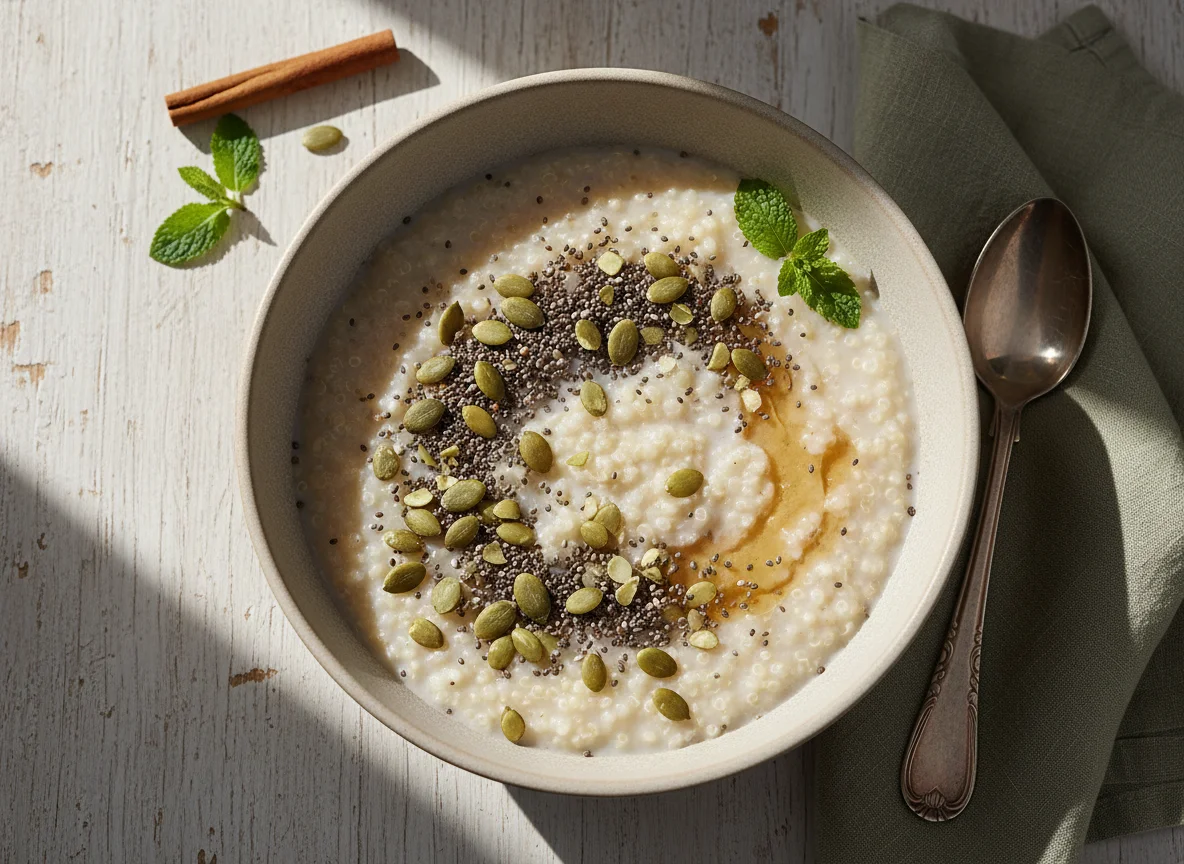 Mingau de Quinoa e Sementes photo