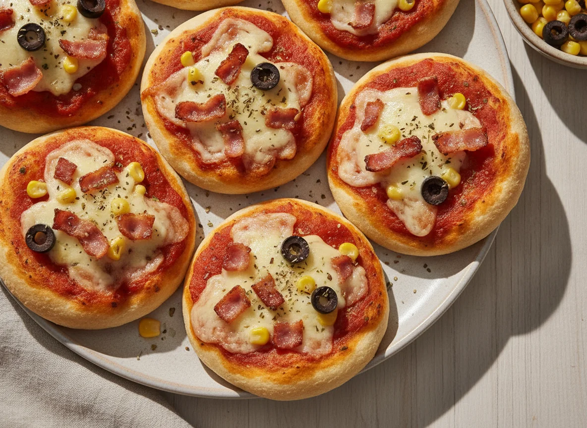 Mini Pizza de Bacon photo