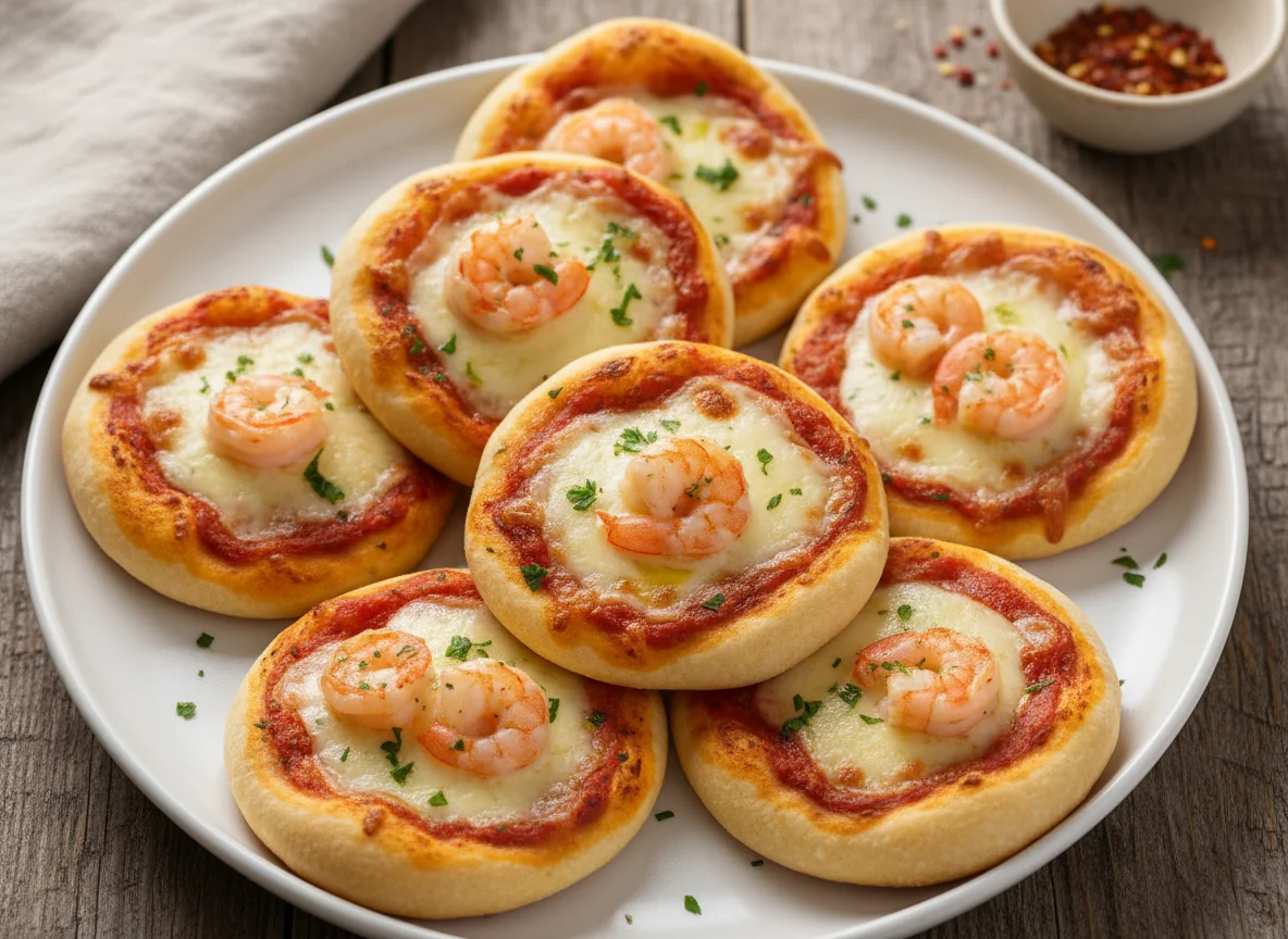 Mini Pizza de Camarão photo