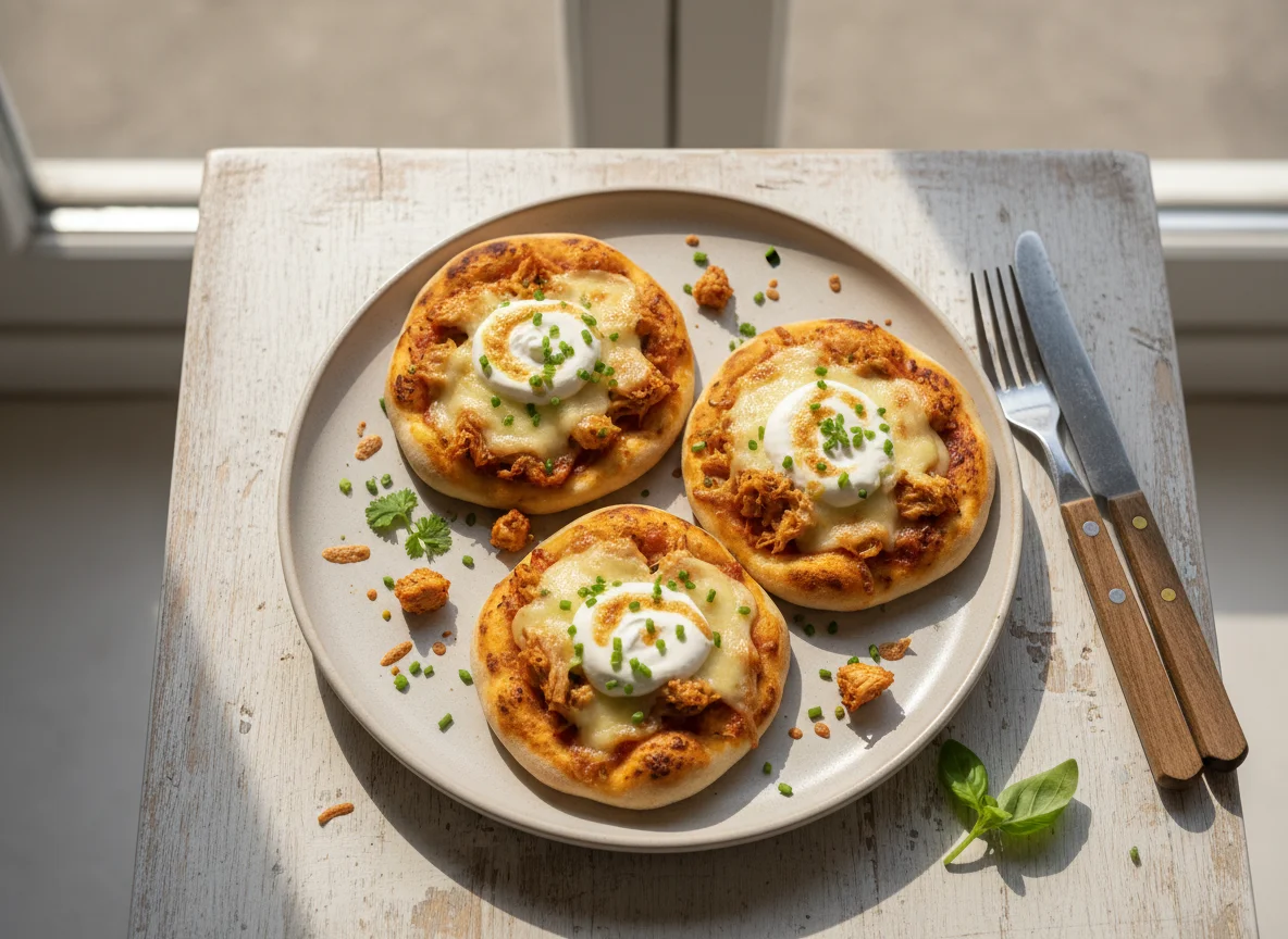 Mini Pizza de Frango com Catupiry photo