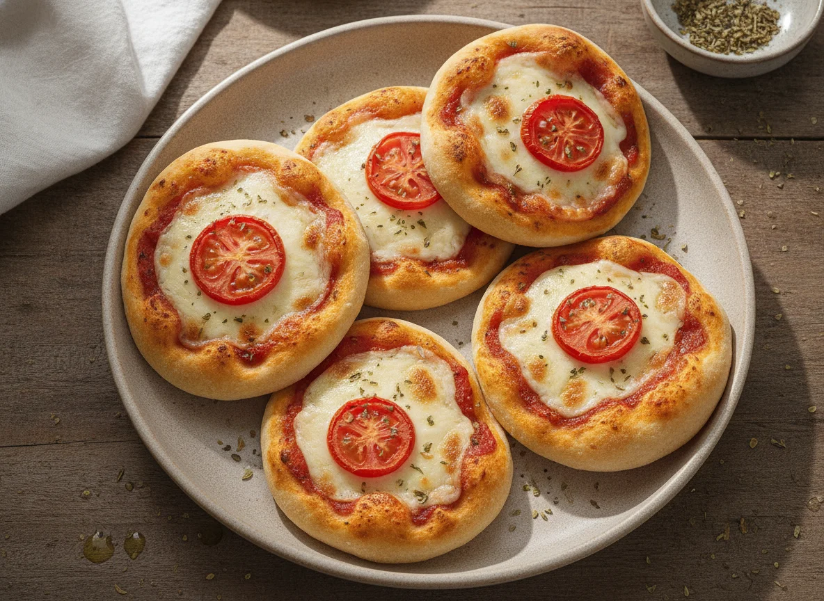 Mini Pizza de Tomate e Queijo photo
