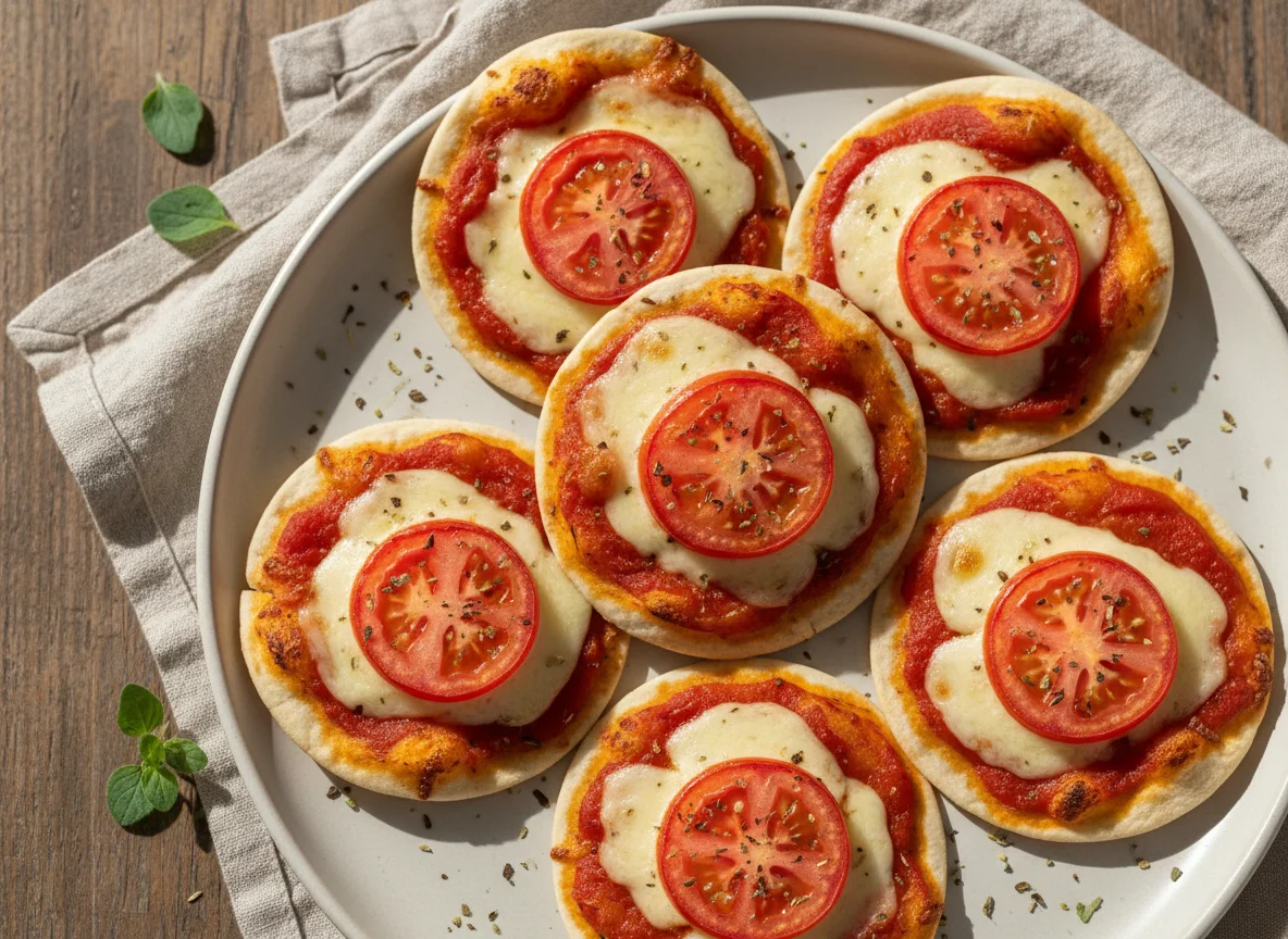 Mini pizza de tortilha photo