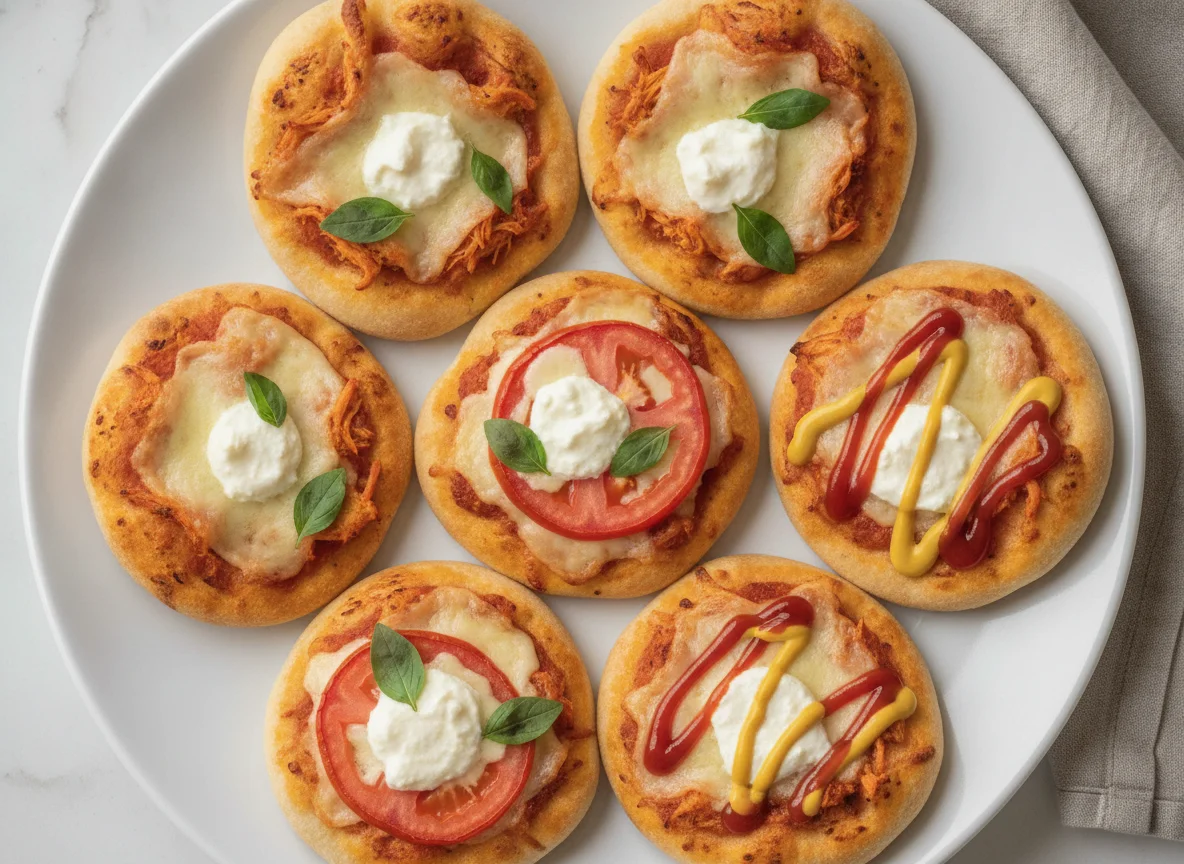Mini pizzas variadas photo