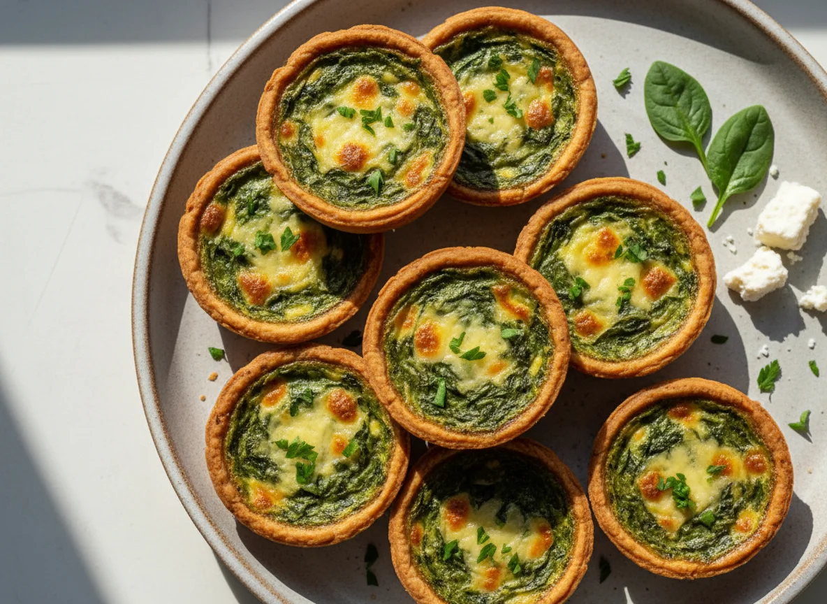 Mini Quiche de Espinafre photo