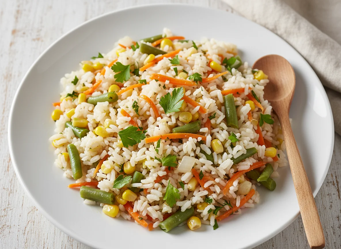 Mistura de vegetais e grãos photo