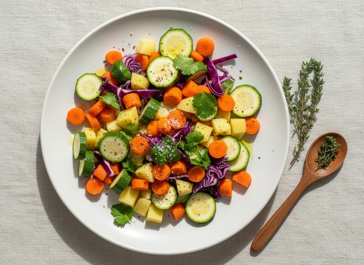 Mix de vegetais picados photo