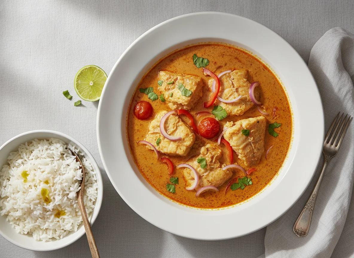 Moqueca de Peixe com Arroz photo