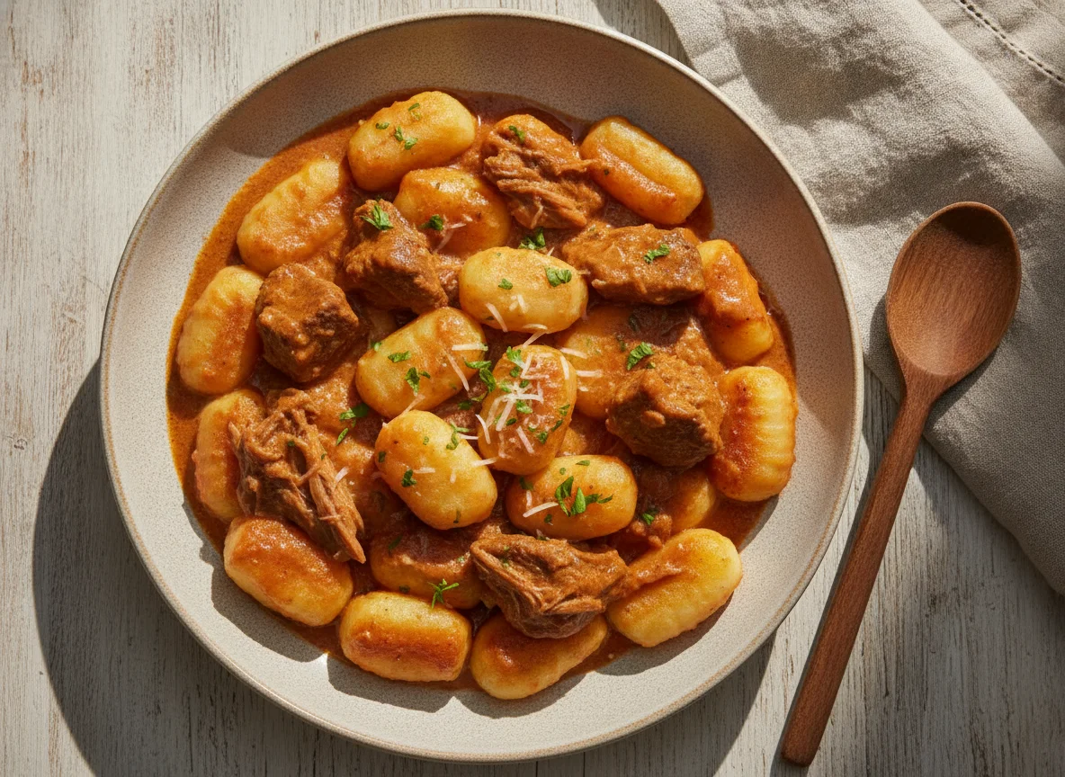 Nhoque com Carne Ensopada photo