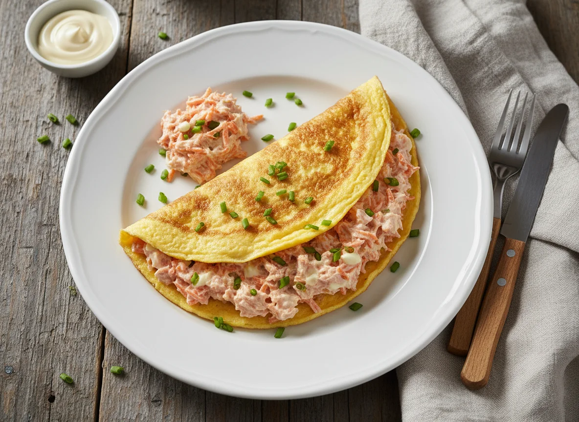 Omelete com Patê de Atum e Cenoura photo