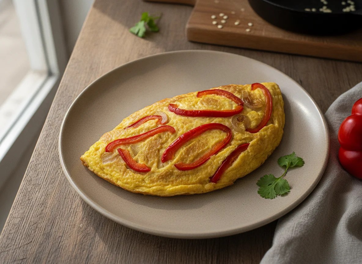 Omelete com pimentão photo