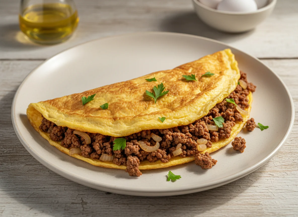 Omelete com recheio photo