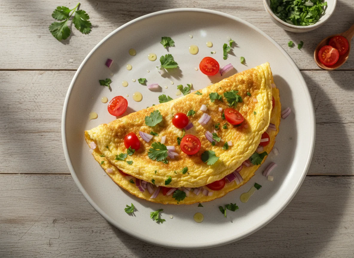 Omelete com temperos photo