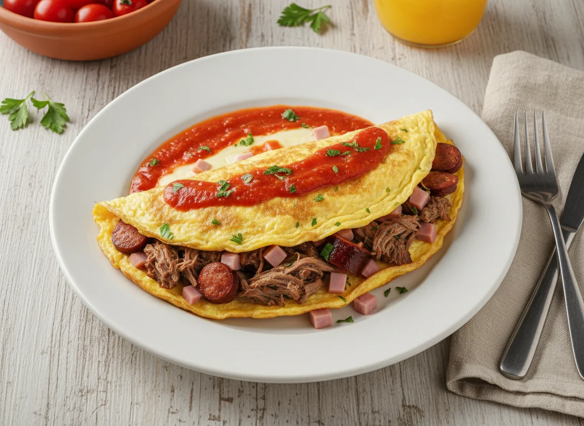 Omelete de Carne e Costela photo
