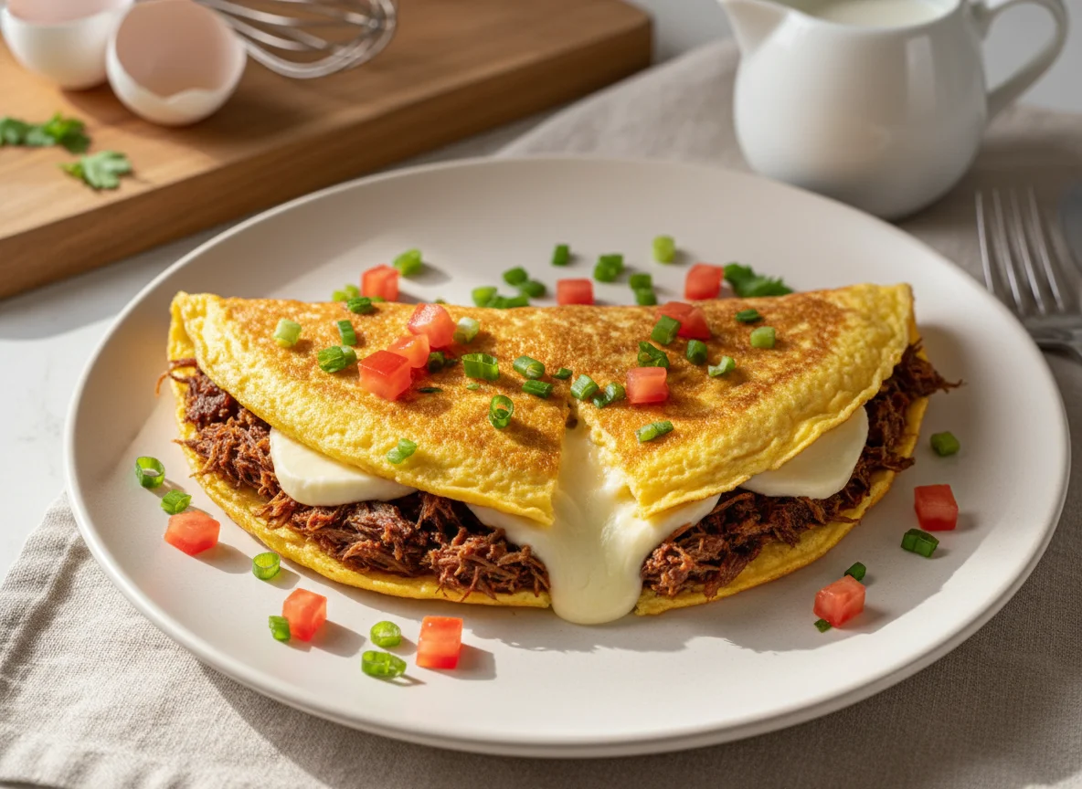 Omelete de Carne Seca com Queijo photo