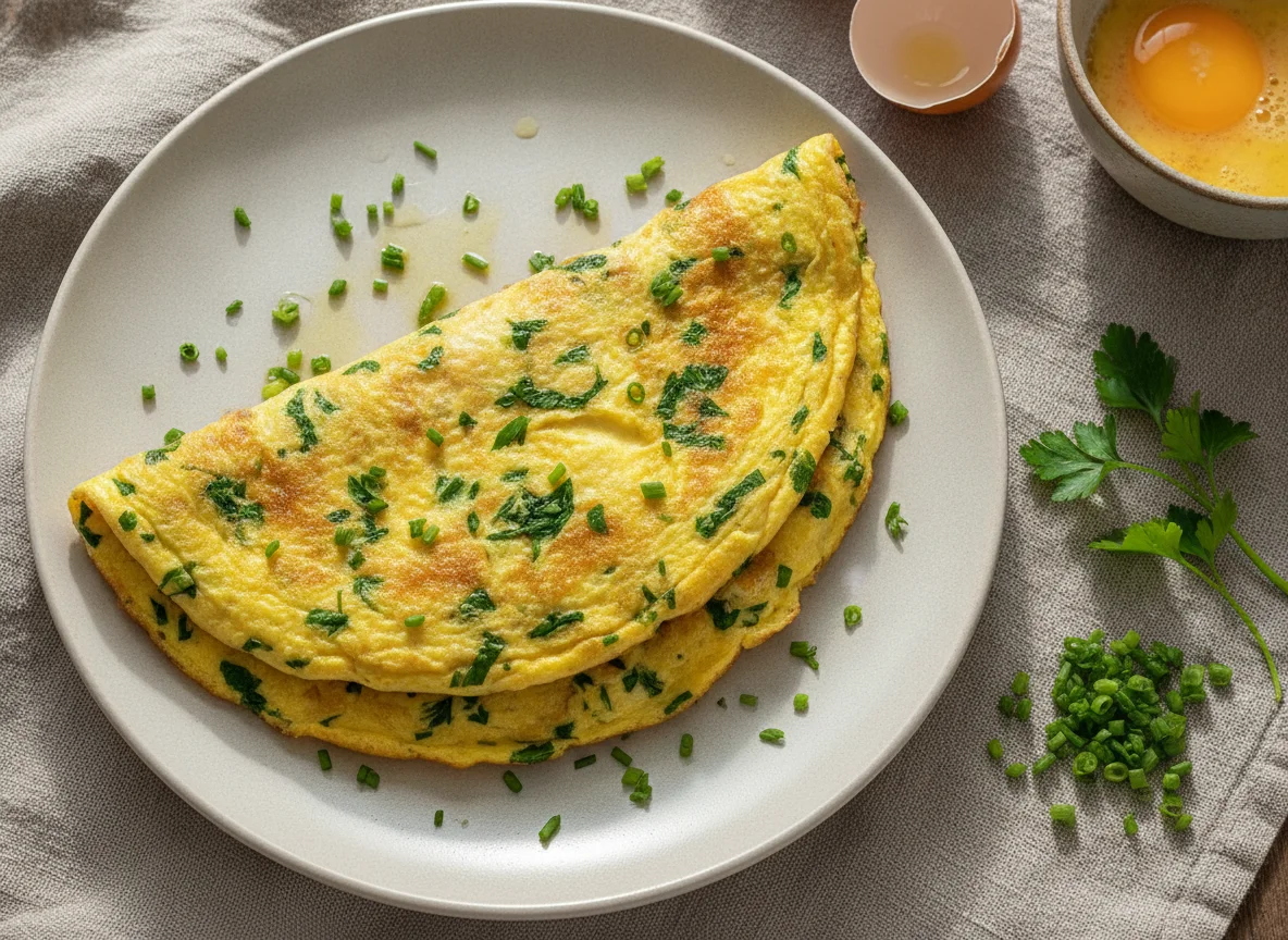 Omelete de ervas photo