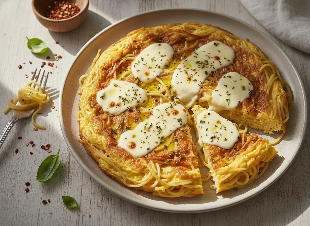 Omelete de macarrão photo