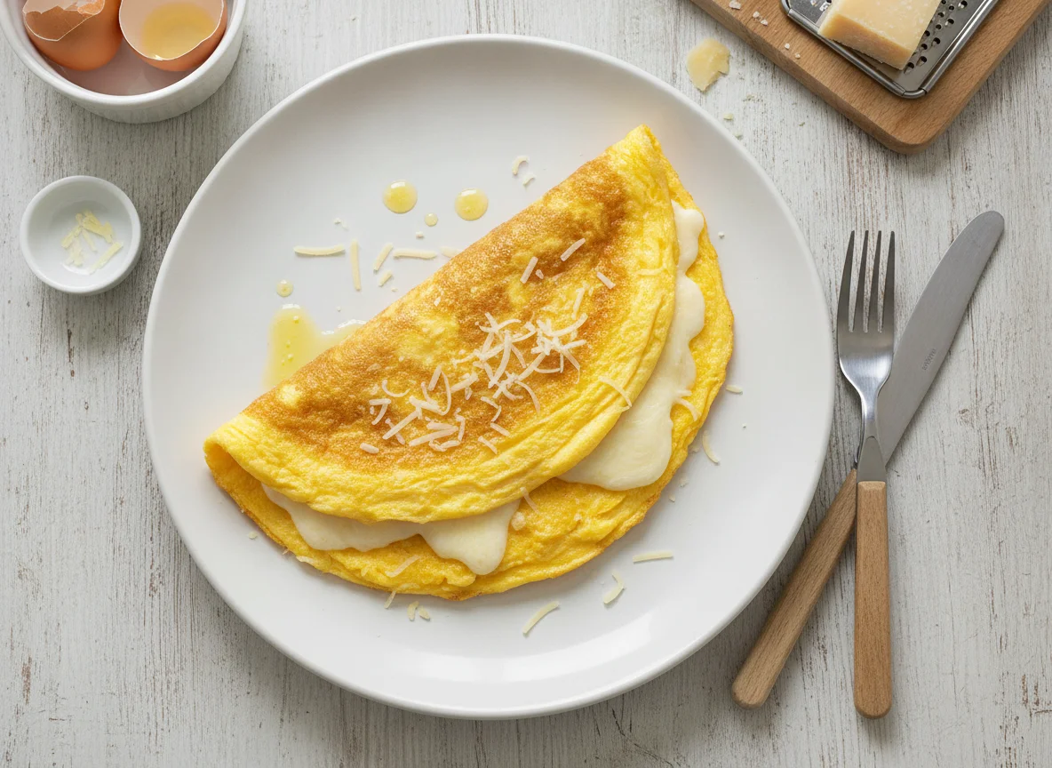 Omelete de Queijo Parmesão photo