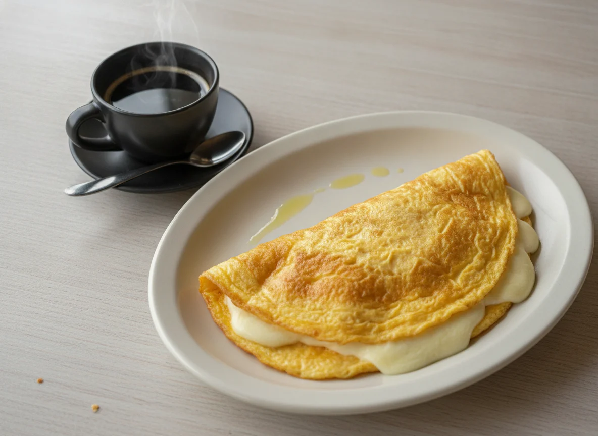 Omelete e Café Preto photo