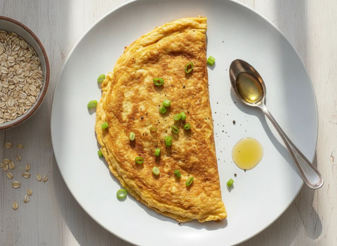 Omelete ou panqueca salgada photo