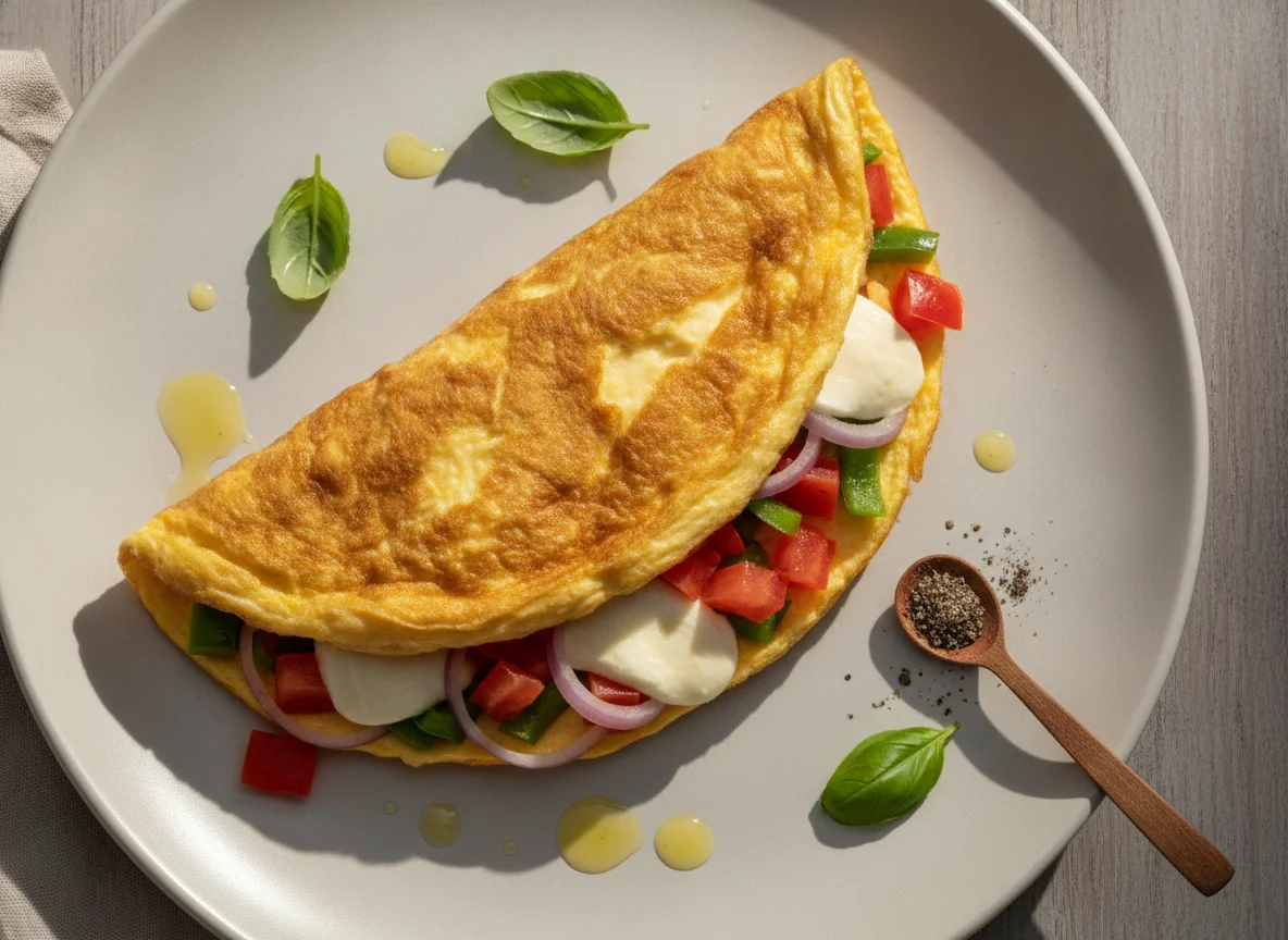 Omelete Recheado com Vegetais photo