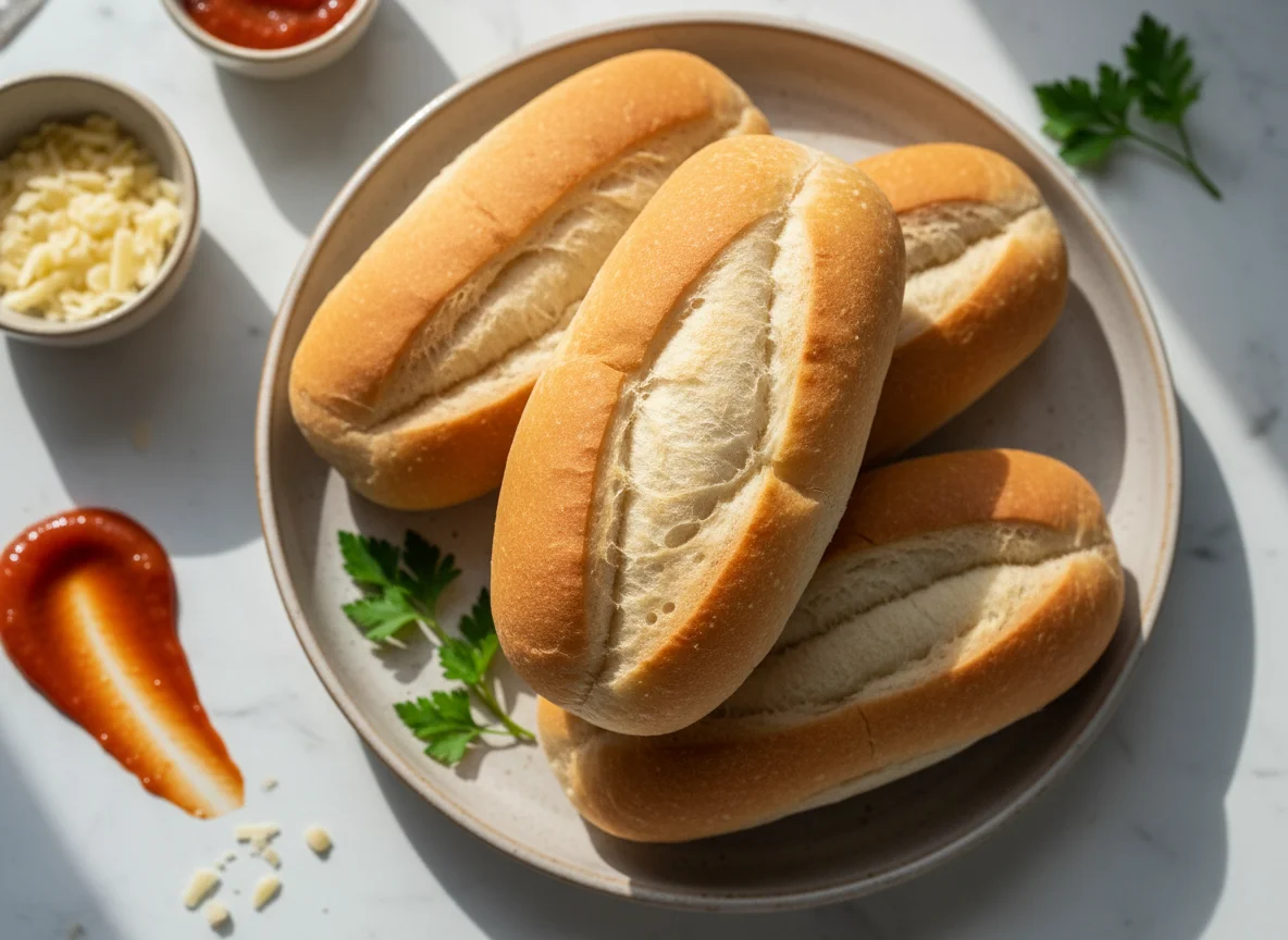 Pães de cachorro-quente photo