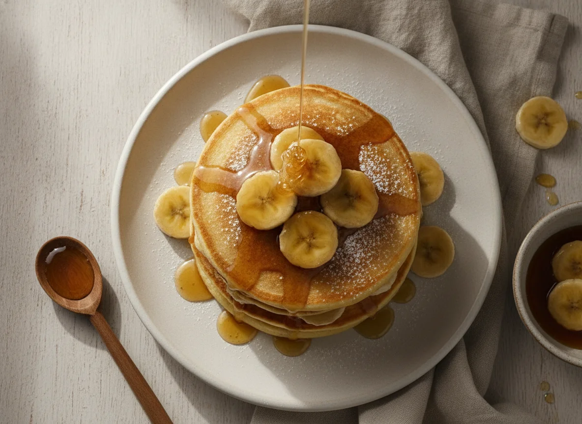 Panqueca de banana caramelizada photo