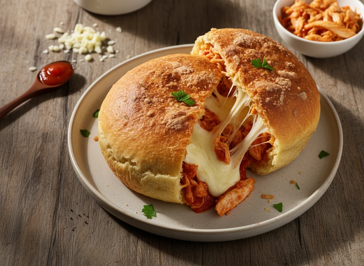 Pão de Frango Desfiado com Queijo photo